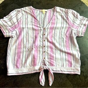 Michael Kors Linen Blouse - Size XL